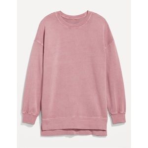 OLD NAVY Size XL Women’s Oversized Boyfriend Tunic Sweatshirt Woodrose
